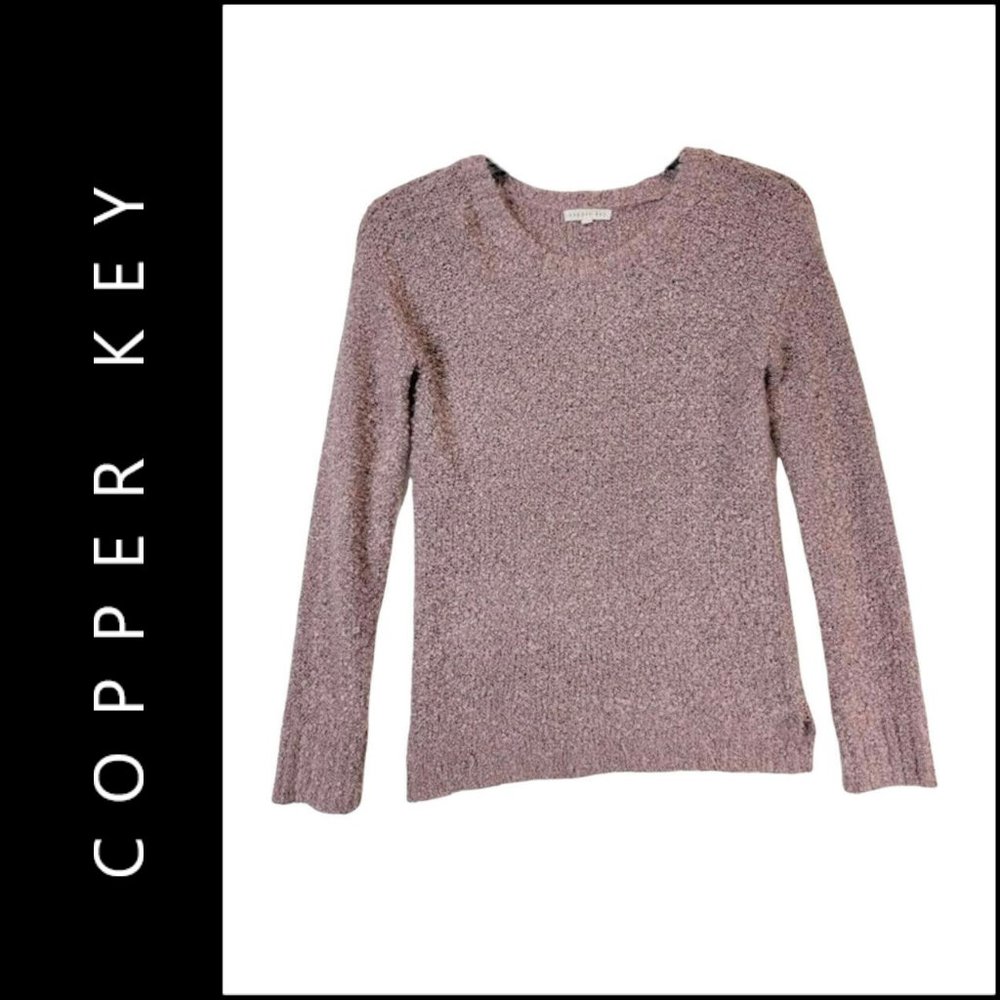 Copper Key Woman Long Sleeves Dri Fit Sweater Size XL Pink